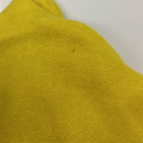 Zara Trafulac Bright Yellow Mohair Style Coat, Small, Oversized - Picture 6 of 7